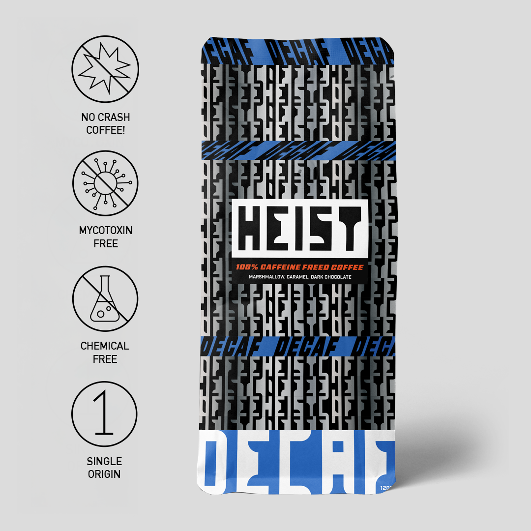 Heist Decaf Coffee Bag 12oz