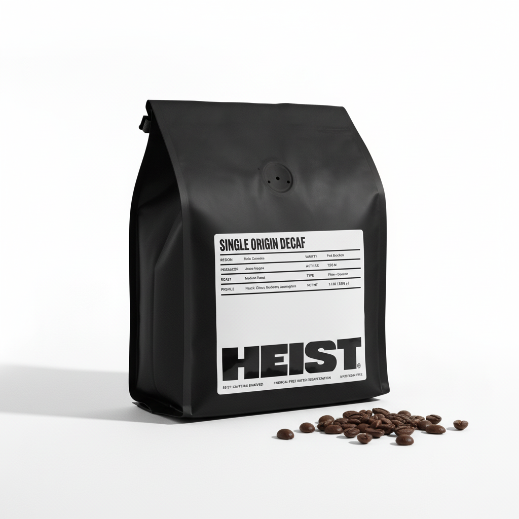 Heist Decaf clean product shot